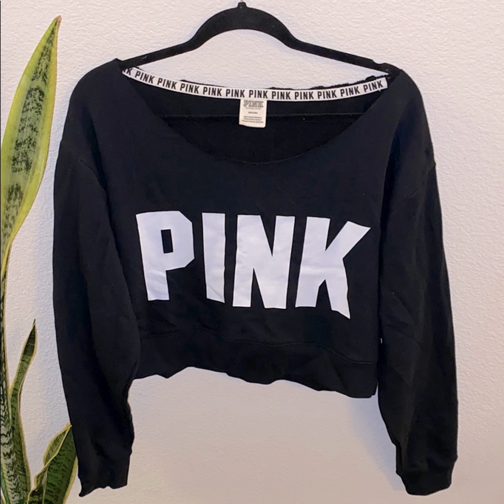 NWOT🏷 WIDE NECK LONG SLEEVE CROP TOP SWEATER